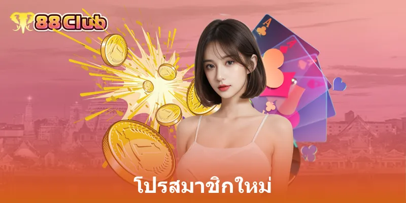 โปรสมาชิกใหม่: รับข้อเสนอสุดพิเศษที่ 88Club สำหรับความบันเทิงครบวงจร 1 โปรสมาชิกใหม่
